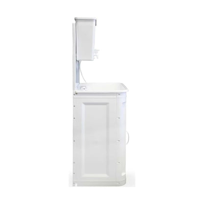 Station de lavage des mains en plastique avec base