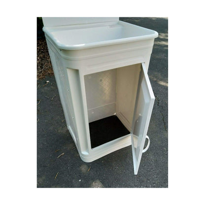 Station de lavage des mains en plastique avec base