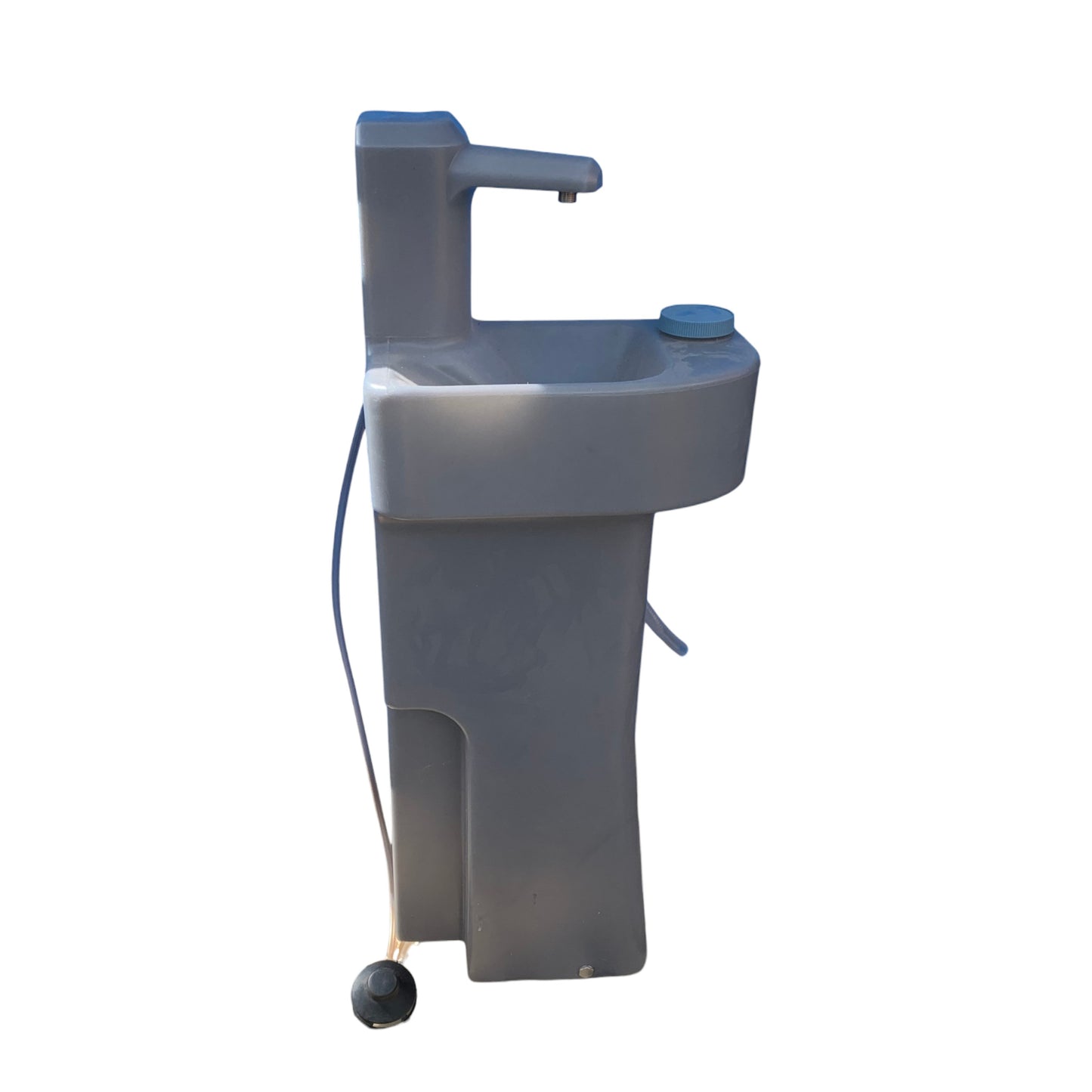 30L Waschsäule für WC Kabine mit Handwaschbecken & Fußpumpe