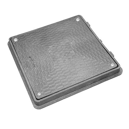 Schachtdeckel 65cm Schachtabdeckung eckig A15 belastbar bis 1,5t