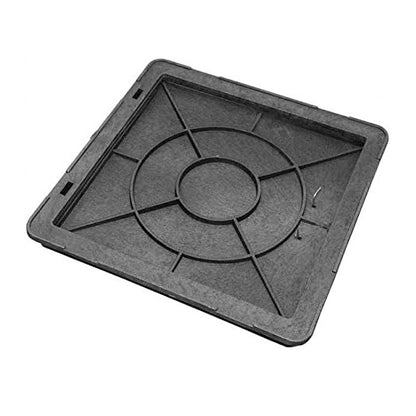 Schachtdeckel 65cm Schachtabdeckung eckig A15 belastbar bis 1,5t