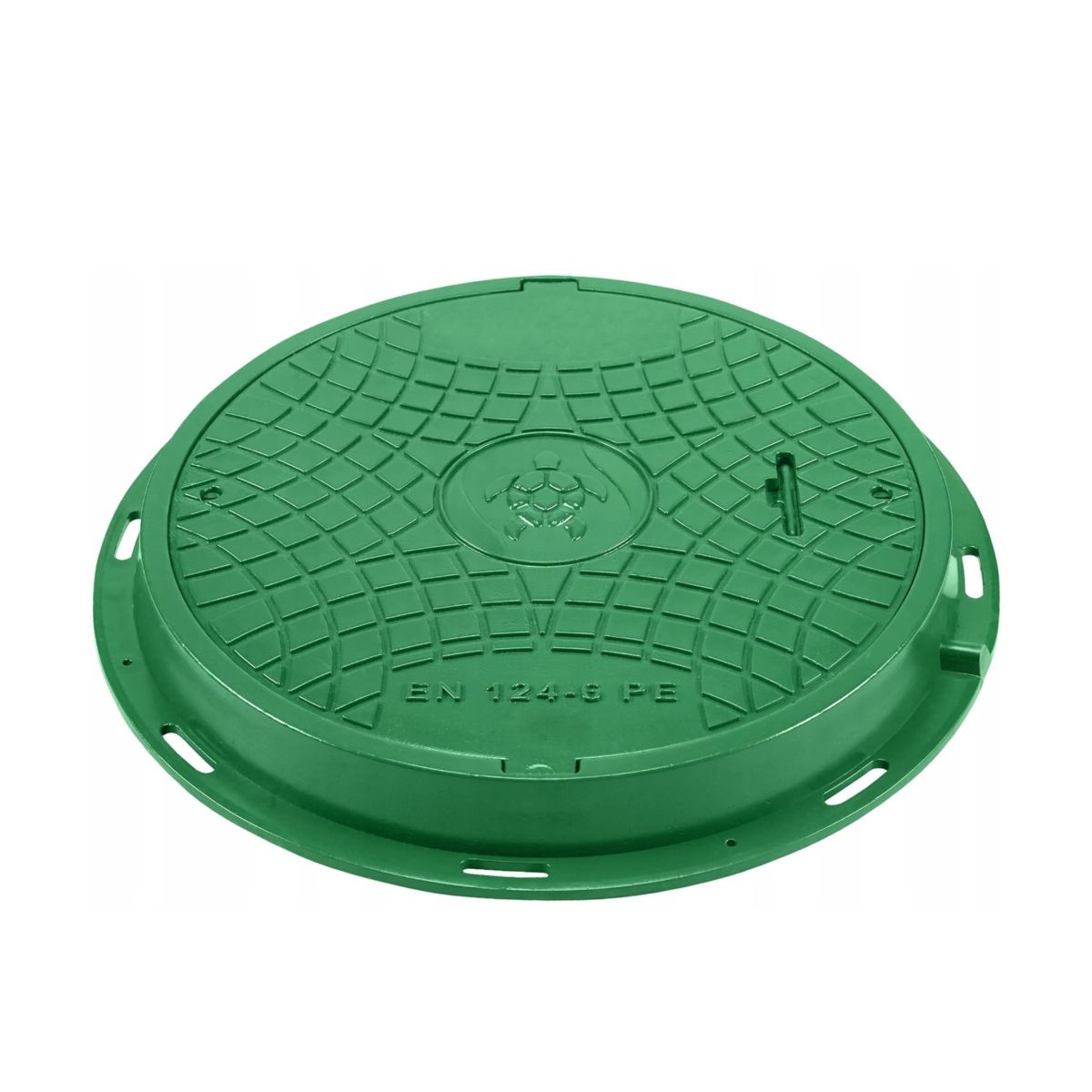 Plaque d'égout ronde 80 cm B125 chargeable jusqu'à 12,5 t
