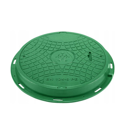 Plaque d'égout ronde 80 cm B125 chargeable jusqu'à 12,5 t