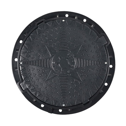 Plaque d'égout ronde 80 cm B125 chargeable jusqu'à 12,5 t