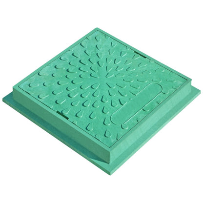 Schachtdeckel 38cm DN315 Schachtabdeckung eckig A50 belastbar bis 5t