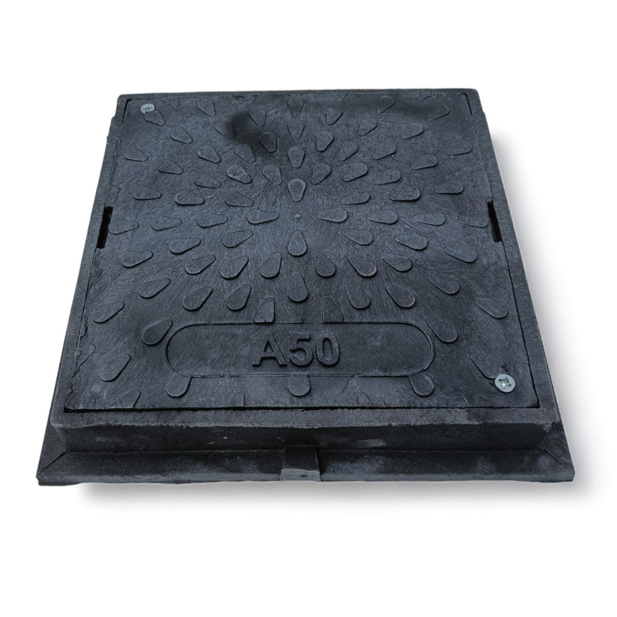 Schachtdeckel 38cm DN315 Schachtabdeckung eckig A50 belastbar bis 5t