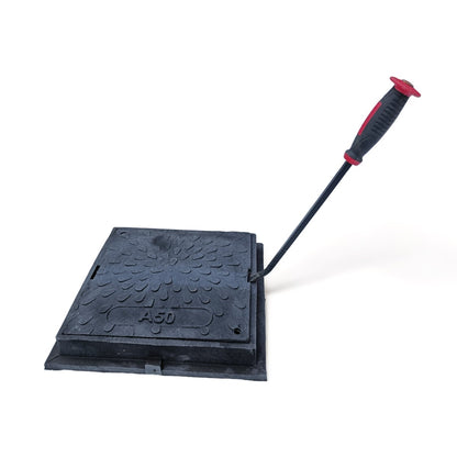 Schachtdeckel 38cm DN315 Schachtabdeckung eckig A50 belastbar bis 5t