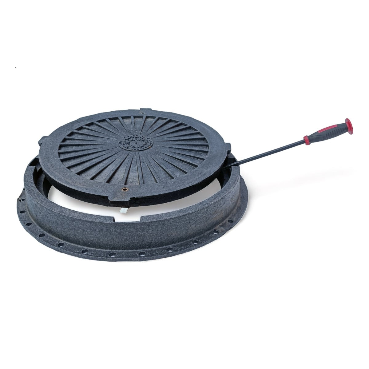 Schachtdeckel 75cm Schachtabdeckung rund A50 belastbar bis 5t