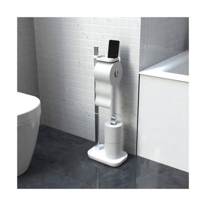 Toilettenpapierhalter Mit Ablage für Handy Ohne Bohren WC Halterung