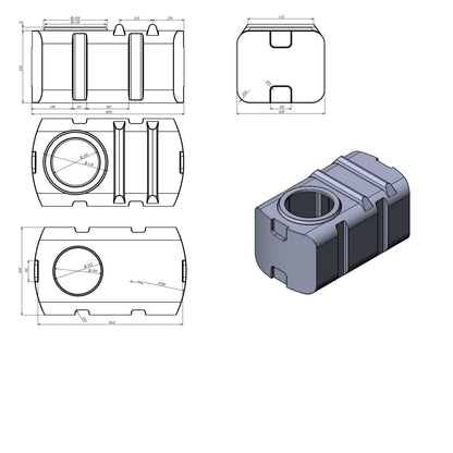 Trinkwassertank 300L