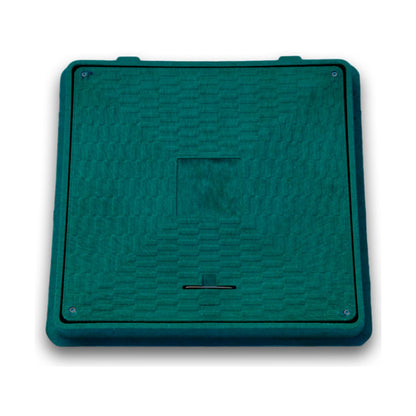 Plaque d'égout carrée 65 cm - chargeable jusqu'à 1,5 t