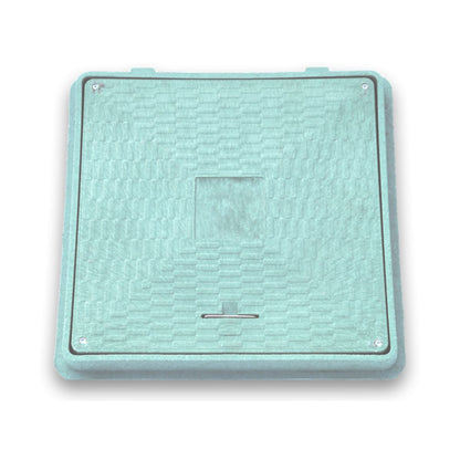 Plaque d'égout carrée 65 cm - chargeable jusqu'à 1,5 t