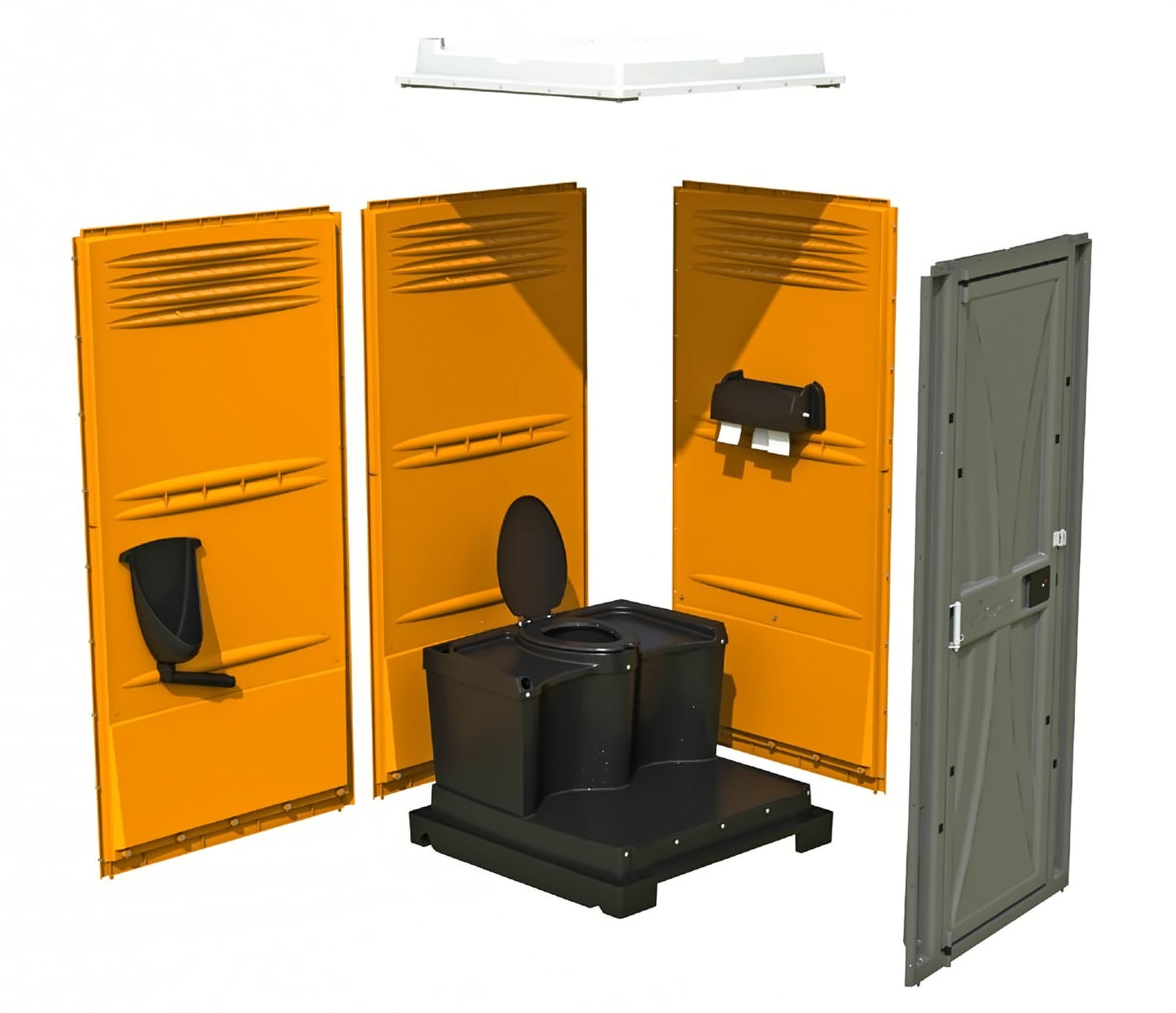 Mobile Toilettenkabine "ARMAL" Baustellen WC Campingtoilette