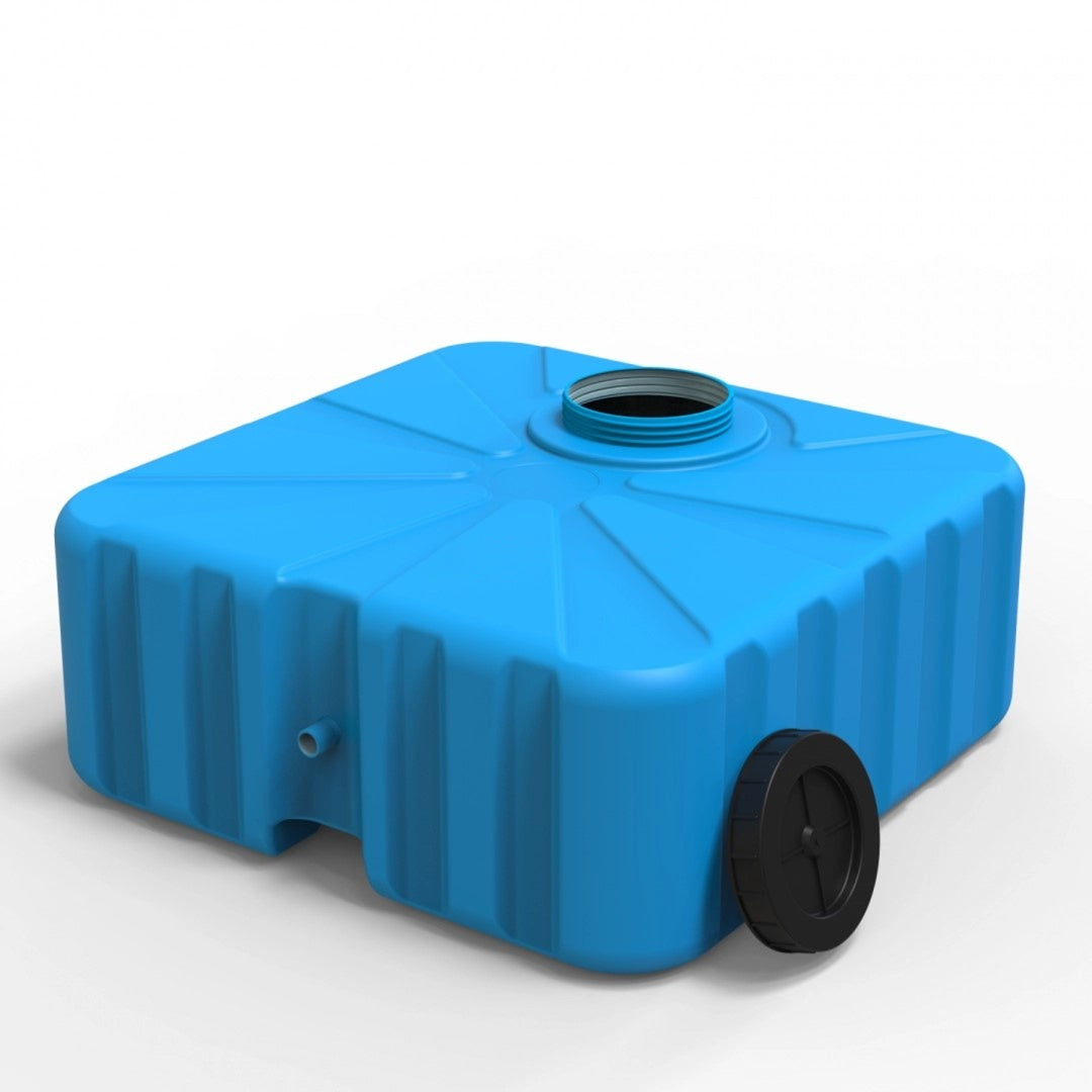 100L Flachtank Blau